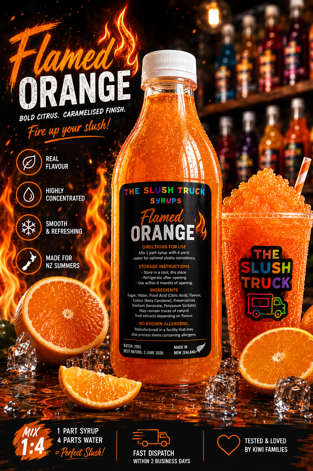 Flamed Orange